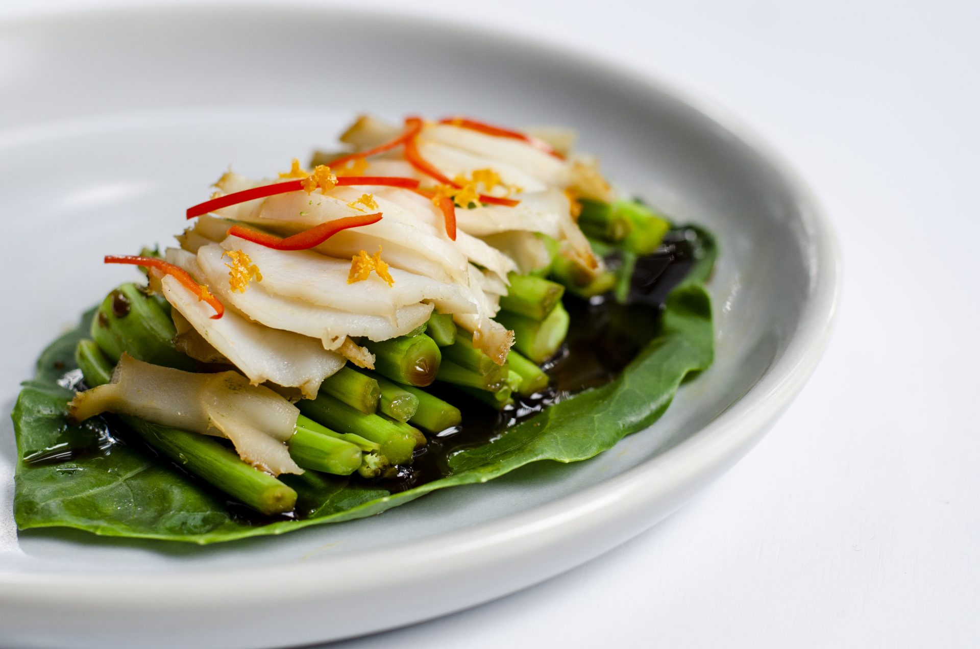 Steamed Abalon | Gai Lan - Rare Foods Australia